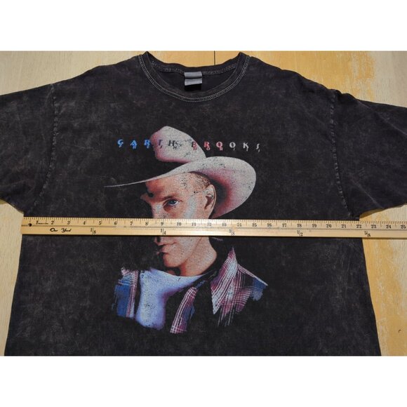 Colortone Garth Brooks Black T-shirt XL Fresh Horses Tour 1996-1998 Distressed‎ - Picture 5 of 9
